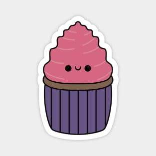 Cute Strawberry Cupcake - Kawaii Cupcake Magnet