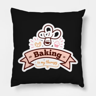 Baking Is My Therapy, Gift For Father, Gift For Fathers, Gift For Dad, Gift For Daddy Pillow