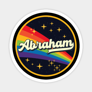 Abraham // Rainbow In Space Vintage Style Magnet