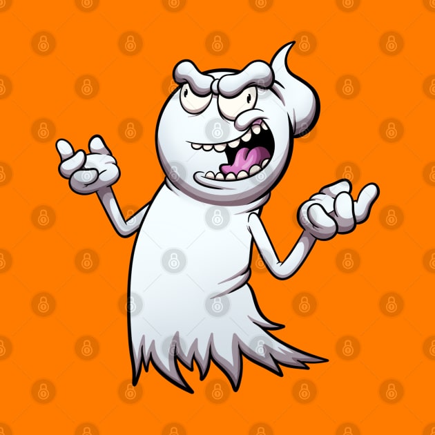 Evil Laughing Ghost by TheMaskedTooner