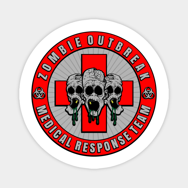 Zombie Outbreak Medical Response Team Magnet by Vault Emporium