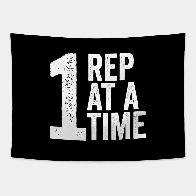 One Rep At A Time Tapestry by Cult WolfSpirit 