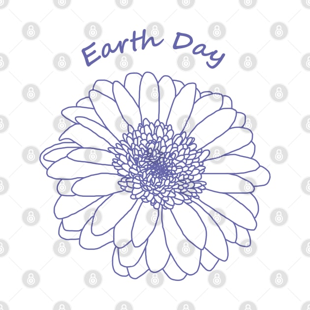 Very Peri Daisy for Earth Day by ellenhenryart