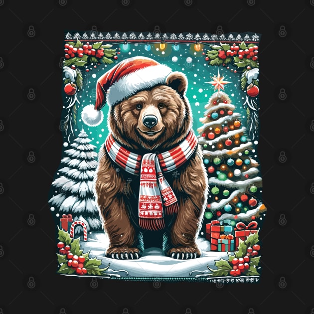 Beary Christmas - Grizzly Lover Ugly Christmas Sweater by TheWorldOfRush