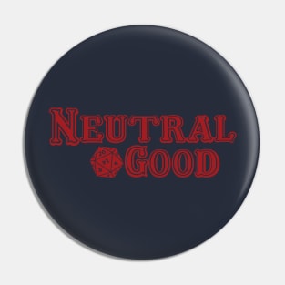 Neutral Good D20 Pin