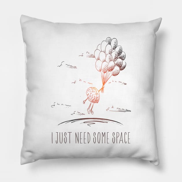 I Just Need Some Space Pillow by pa2rok