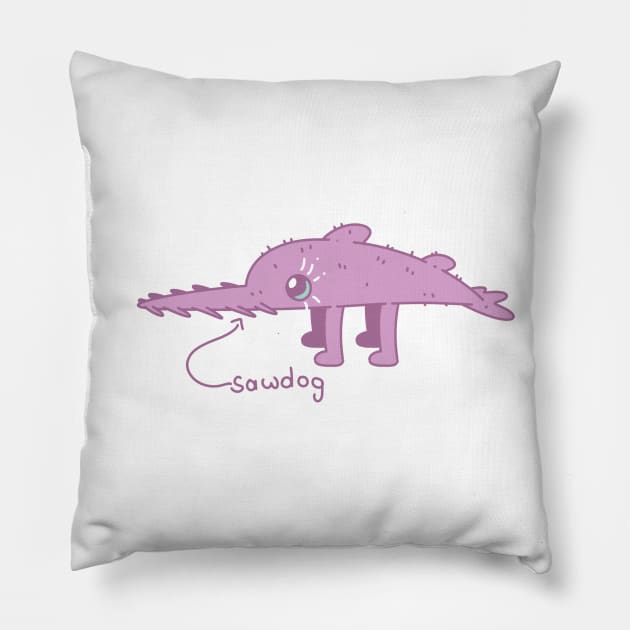 Sawdog Pillow by Trijucre