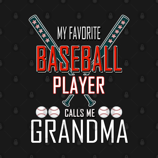 my favorite baseball player proud grandma baseball granny by Marcekdesign