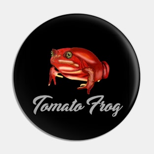 Tomato Frog Labeled Pin