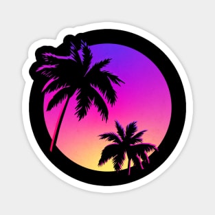 Retro Miami Vintage Aesthetic Magnet