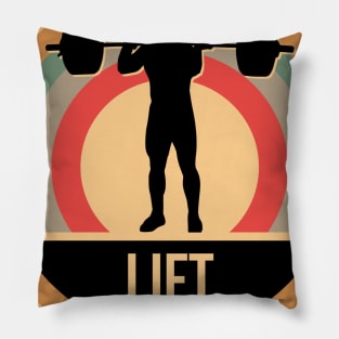 Retro Vintage Weight Lifting Gift For Weightlifters Pillow