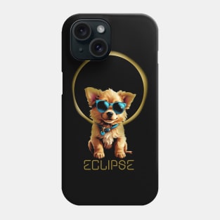 eclipse dog sunglases Phone Case