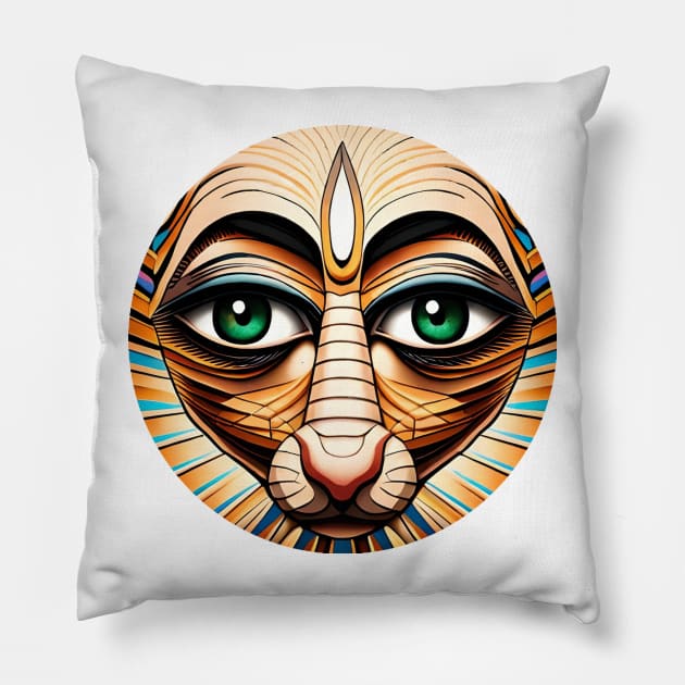 Egyptian cat Pillow by sweetvision