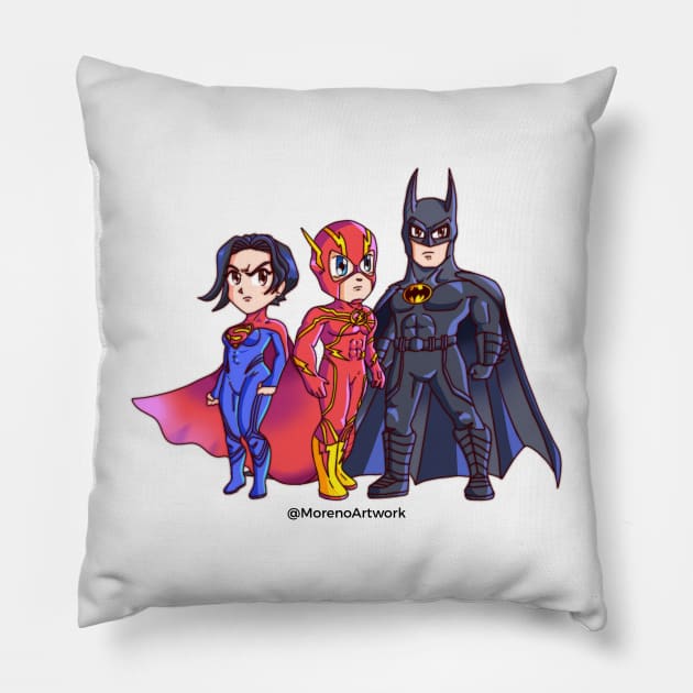 Hero Team Lighting Pillow by MorenoArtwork