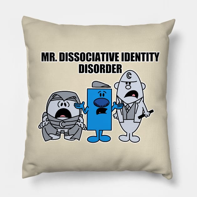 Mr. Dissociative Identity Disorder Pillow by Stuntman Fred's Fan Art