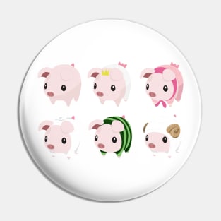 Many Poogie Piggies! Pin