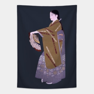 Ukiyo-e Kabuki Japanese dance Tapestry