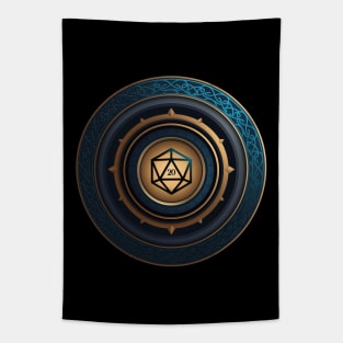 Abstract Polyhedral D20 Dice RPG Tapestry