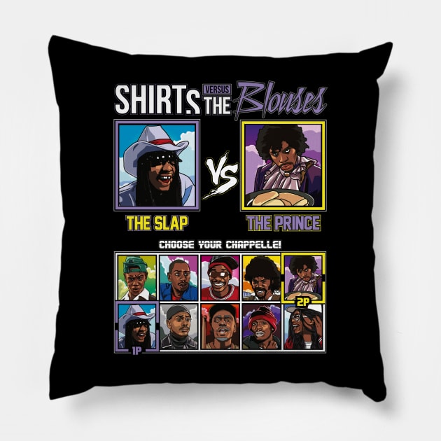 Dave Chappelle - Shirts Vs Blouses Pillow by RetroReview