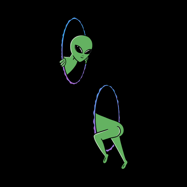 Alien space portal by coffeeman