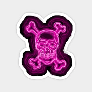 Neon skull! Magnet