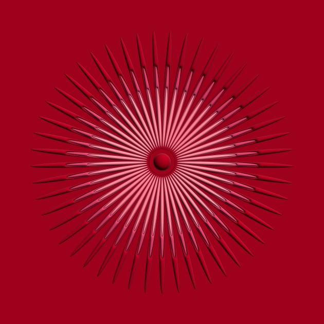 concentric red by desingmari