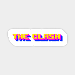 8bit Gaming Style The Clash Animated Magnet