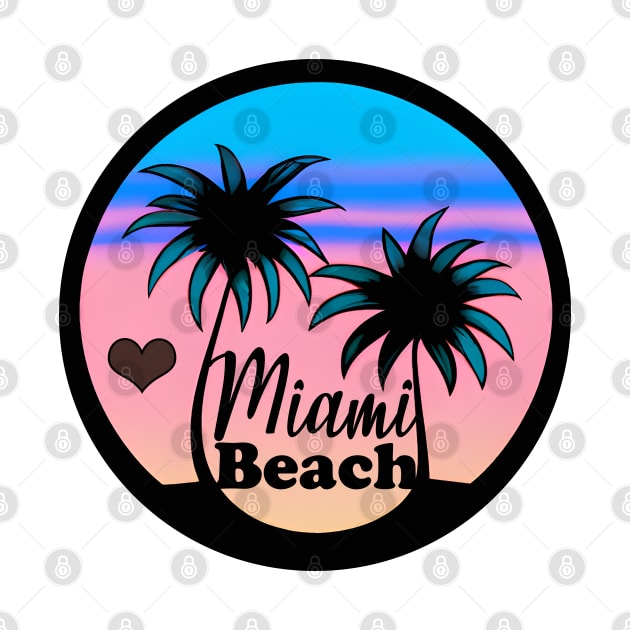 Miami Beach Palm Trees by CBV
