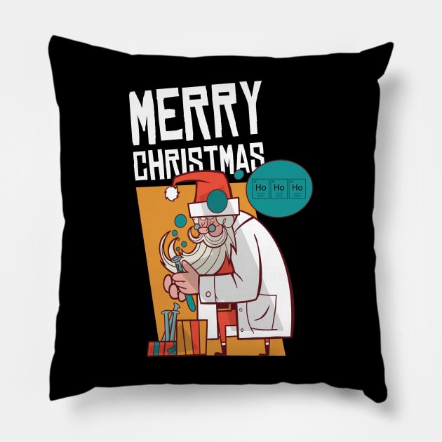 SANTA SCIENTIST Pillow by madeinchorley