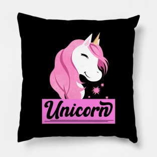 Pink Unicorn Pillow