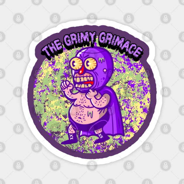 The Grimy Grimace Magnet by CTJFDesigns