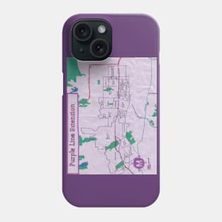 Purple Line Extension Phone Case