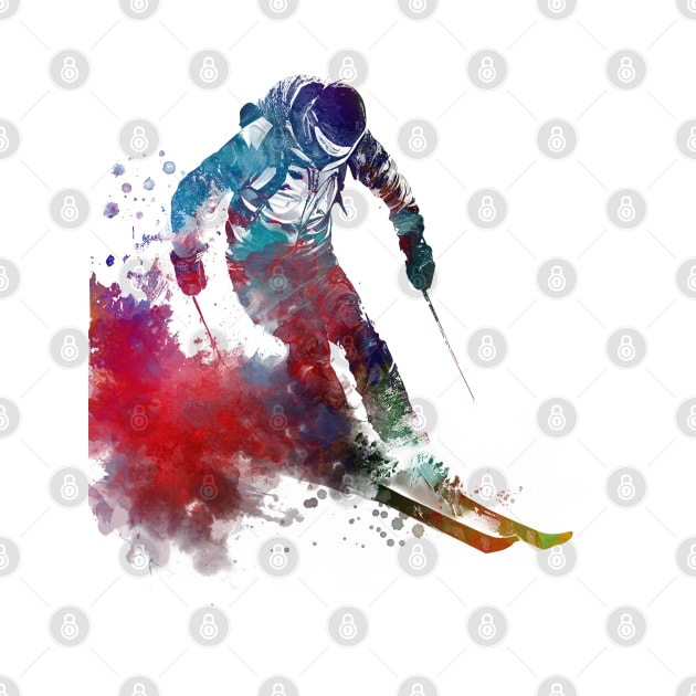 Ski sport art #ski #sport by JBJart