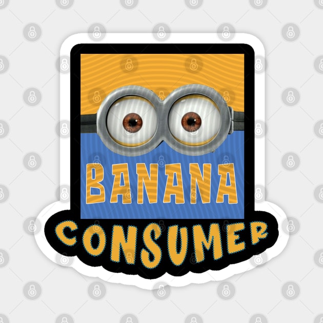 DESPICABLE MINION AMERICA CONSUMER Magnet by LuckYA