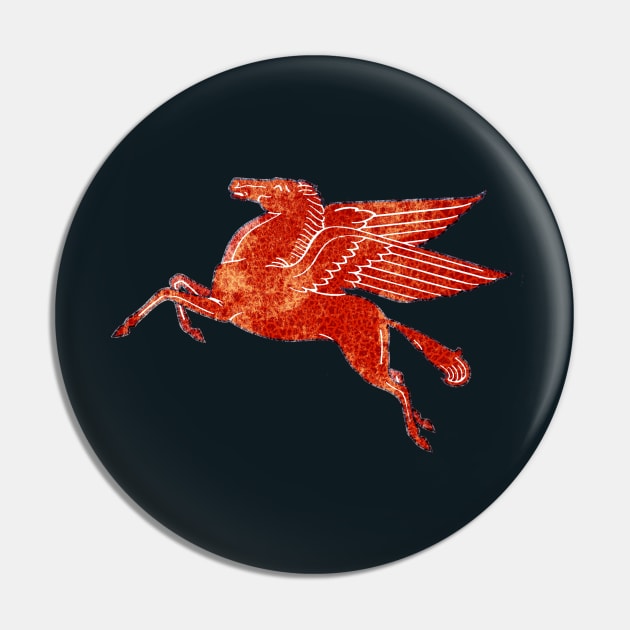 Mobil Pegasus Flying Horse Pin by Midcenturydave