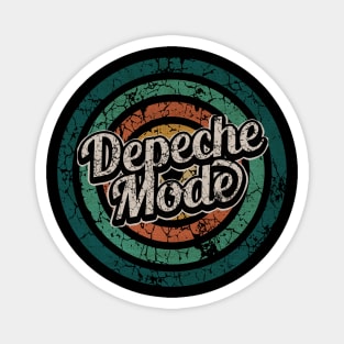 Depeche Mode // Retro Circle Crack Vintage Magnet