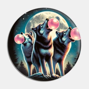 3 Wolfs Moon - Bubble Gum Blowing Pin