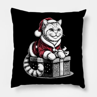 Christmas cat Pillow