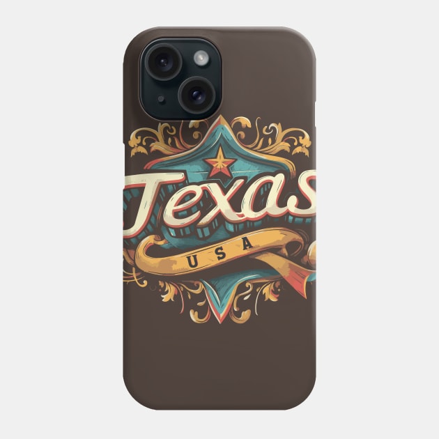 Texas USA Phone Case by Wintrly