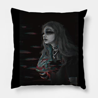 Glitching Emotions Away Pillow