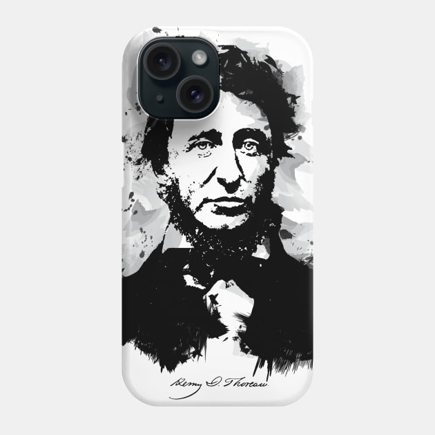 Henry David Thoreau Phone Case by PrintablesPassions