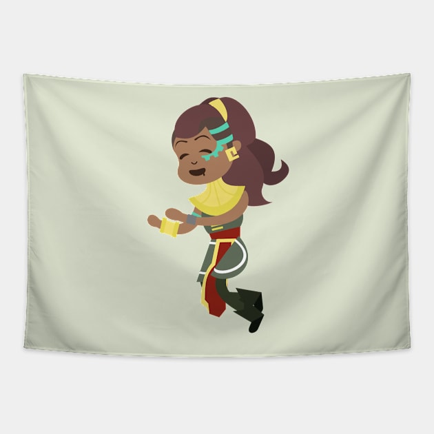 Sleeping Illaoi Tapestry by Johnitees