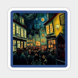 Starry Night in Diagon Alley Magnet