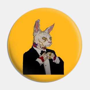 Evil Cat Pin