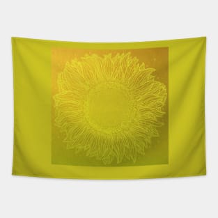 Radiant Yellow Sunflower Tapestry