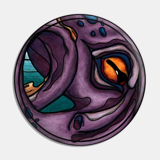 Purple octopus with orange eye Pin by NadiaChevrel