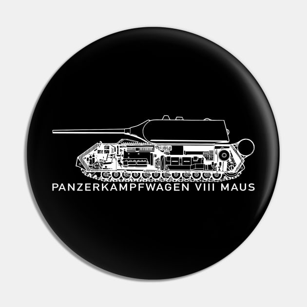 Panzer VIII Maus German WW2 Tank Cutaway Diagram Cross Section Inside Pin by Battlefields