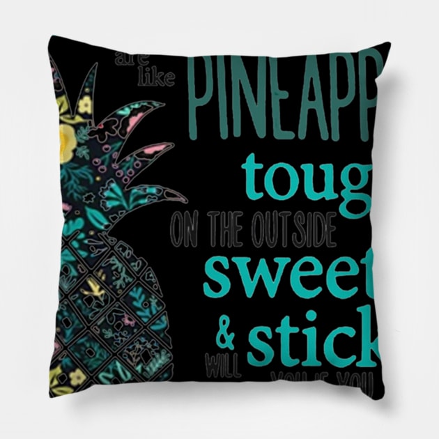 Nurses Are Like Pineapples Pillow by Namio