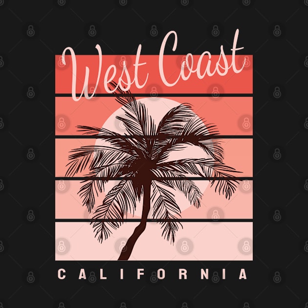 west coast california, pacific ocean, beach lovers gift by Kingostore