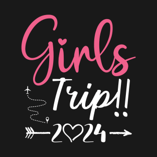 Sisters Trip 2024 Shirt Girls Road Trip 2024 Vacation Lovers T-Shirt